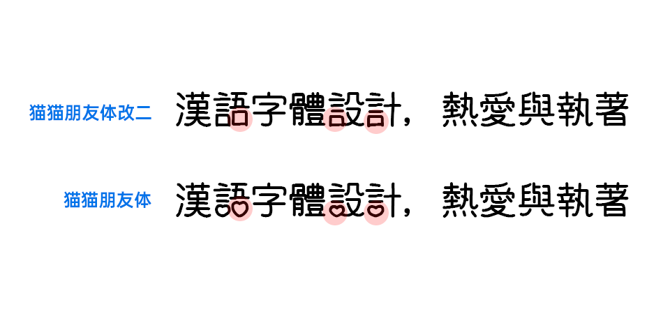 猫猫朋友体改二 一款镶嵌着可爱风格的免费商用日系手写字体 猫啃网 免费商用中文字体下载